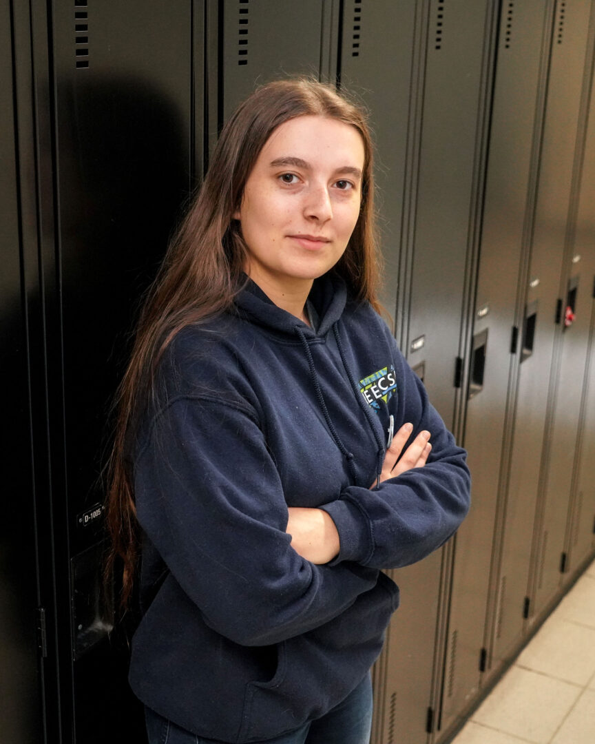 Mélody Arès, présidente du Regroupement des étudiants et des étudiantes du Cégep de Saint-Hyacinthe (RÉÉCSH), déplore le manque de logements à proximité de l’institution et les prix élevés de ceux disponibles. Photo François Larivière | Le Courrier ©