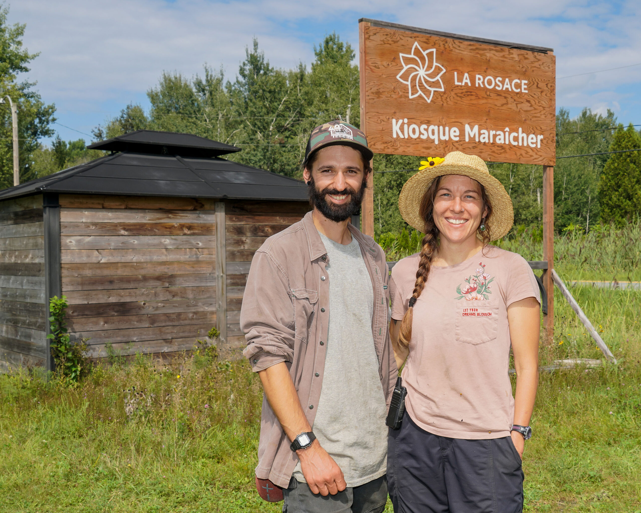 Les propriétaires de La Ferme La Rosace, à Saint-Louis, Michaël Tougas et Cynthia Pigeon, sont finalistes au concours Tournez-vous vers l’excellence! de la Financière agricole du Québec. Photo François Larivière | Le Courrier ©