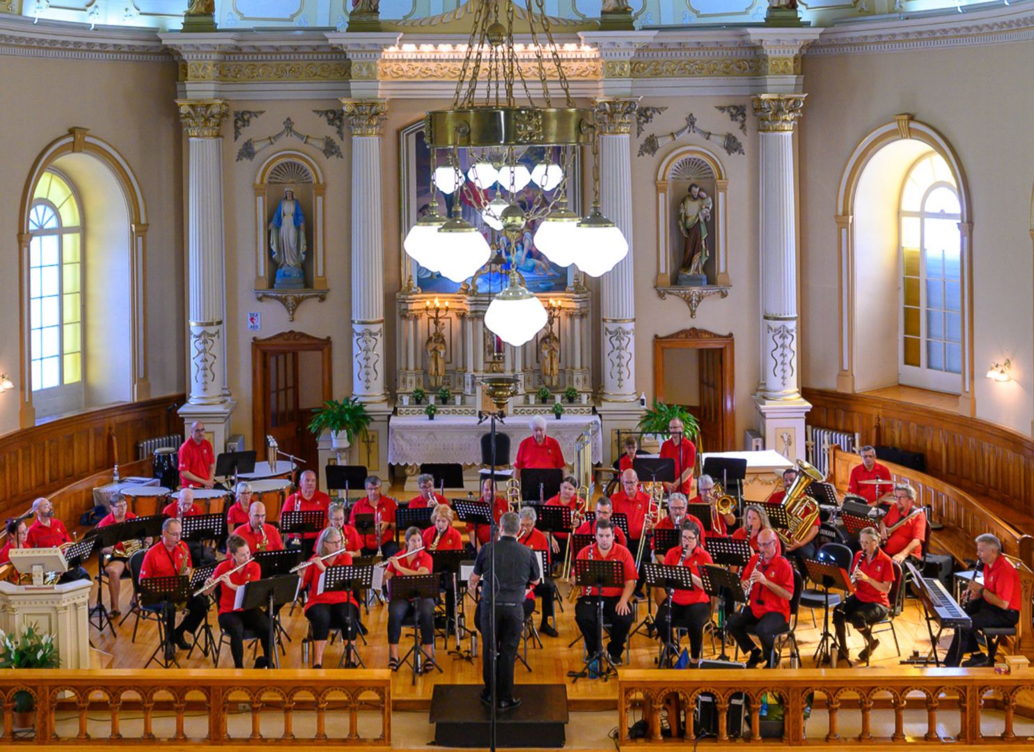 L’Orchestre philharmonique de Saint-Hyacinthe lors de son concert présenté l’année dernière à l’église Saint-Charles-sur-Richelieu. Photo Jessica Trudeau