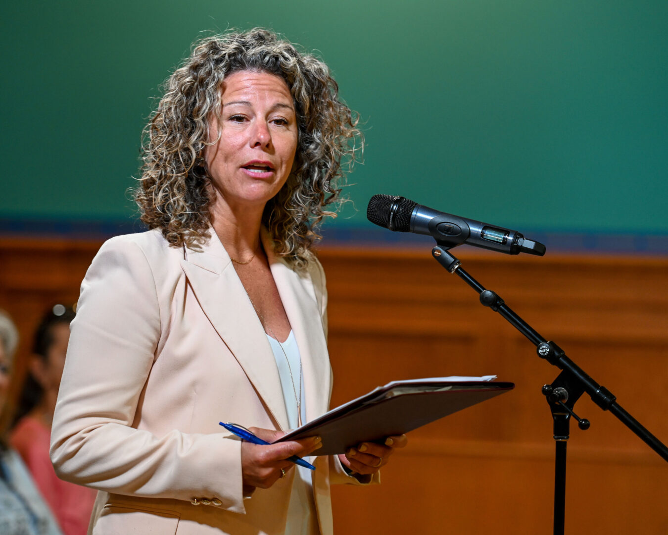 La présidente du Groupe Robin, Nellie Robin, a affirmé ne pas avoir signé d’entente de confidentialité. Photo François Larivière | Le Courrier ©