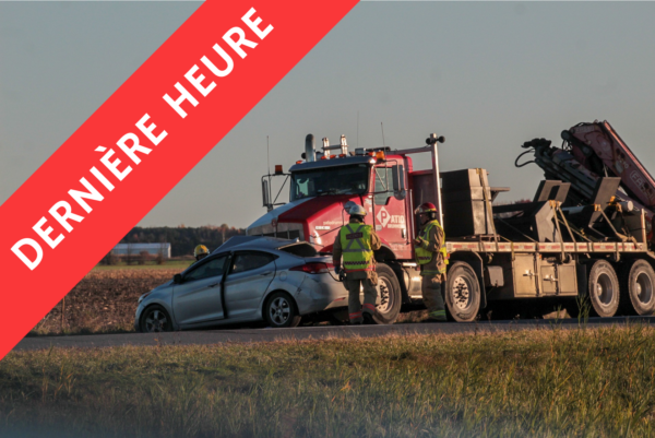 Accident et congestion sur l’autoroute 20