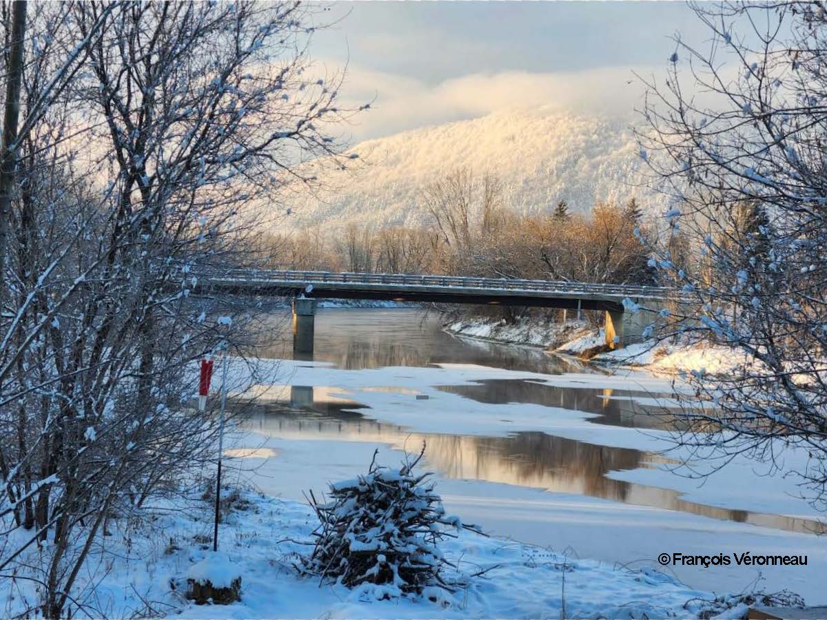 La photo de François Véronneau intitulée « La rivière Noire cristalline » a obtenu la première position pour le concours sur le thème de l’eau dans tous ses états. Photo François Véronneau