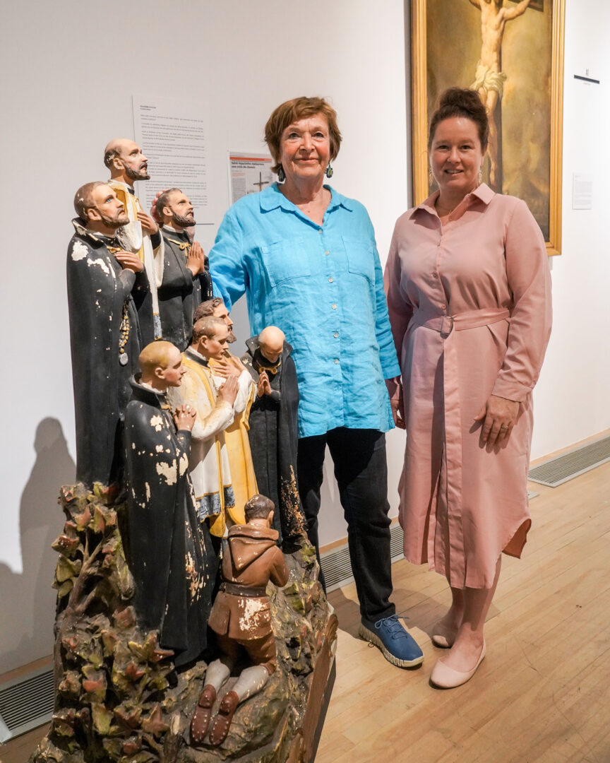 Les commissaires de l’exposition Chemin de croix, Suzanne Saint-Amour et Anick Chandonnet. Photo François Larivière | Le Courrier ©