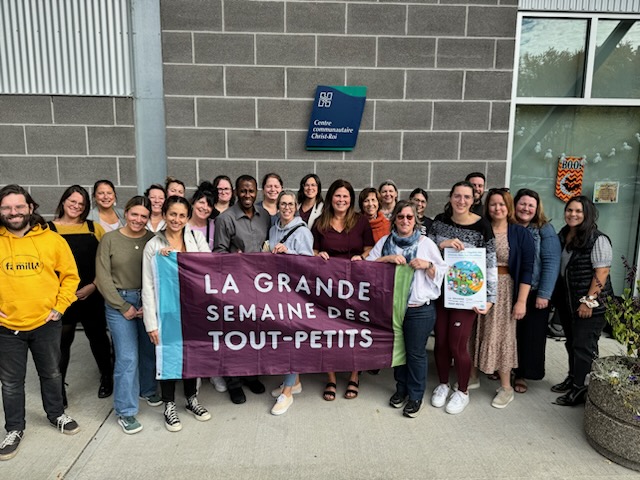 Les membres du Comité intersectoriel de la petite enfance (CIPE) qui chapeaute l’événement dans la région maskoutaine. Photo gracieuseté