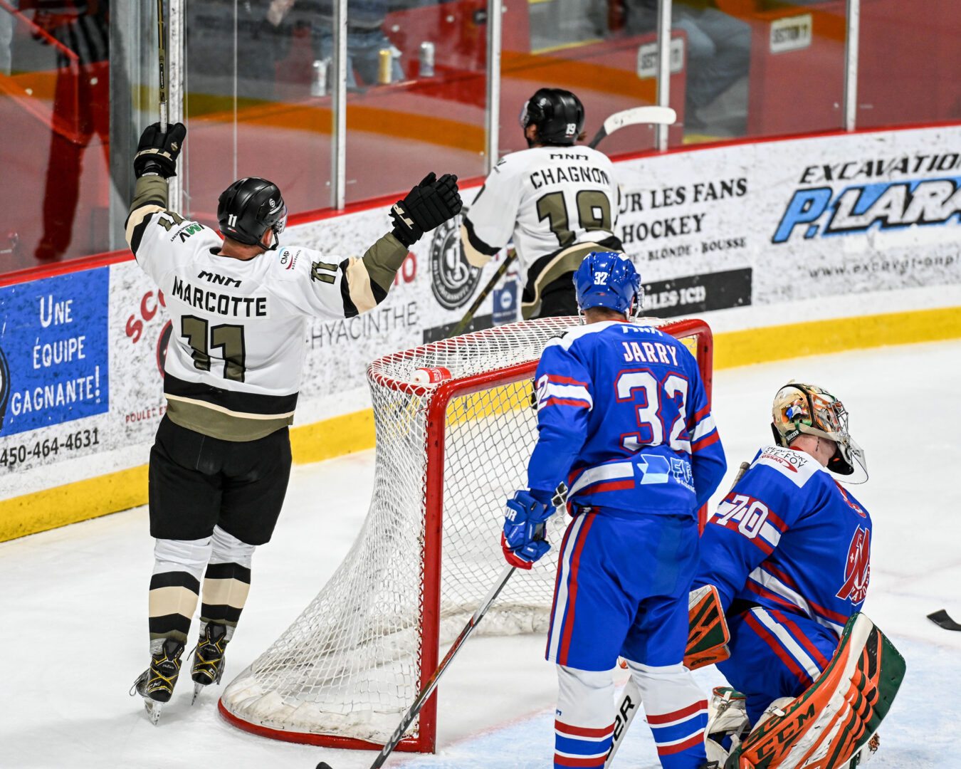 Les deux buts de Cédrick Chagnon ont permis au Bataillon de l’emporter contre le National. Photo François Larivière | Le Courrier ©