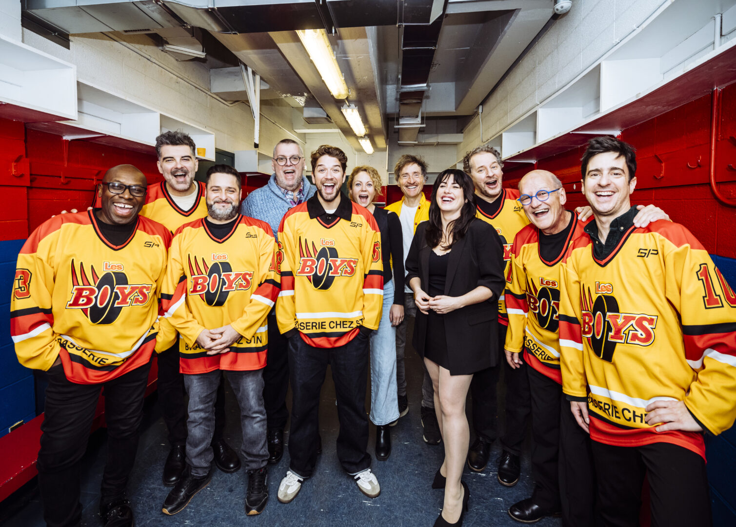 Les interprètes qui feront partie du spectacle Les Boys ont été présentés en début de semaine lors de l’annonce d’une tournée québécoise à venir en 2025-26. Photo Juste pour Rire