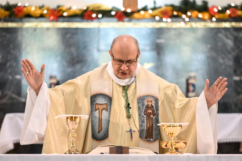 L’évêque de Saint-Hyacinthe, Mgr Christian Rodembourg, a partagé la dernière homélie.
Photo François Larivière | Le Courrier ©��