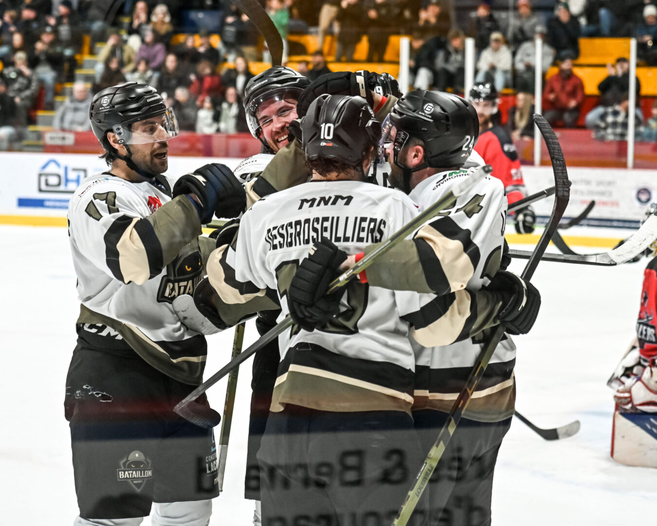 La pari de Maxim Lapierre et de Guillaume Latendresse de ramener une équipe de la LNAH à Saint-Hyacinthe semble réussi selon le palmarès des foules dévoilé par la ligue à la mi-saison. Photo François Larivière | Le Courrier ©