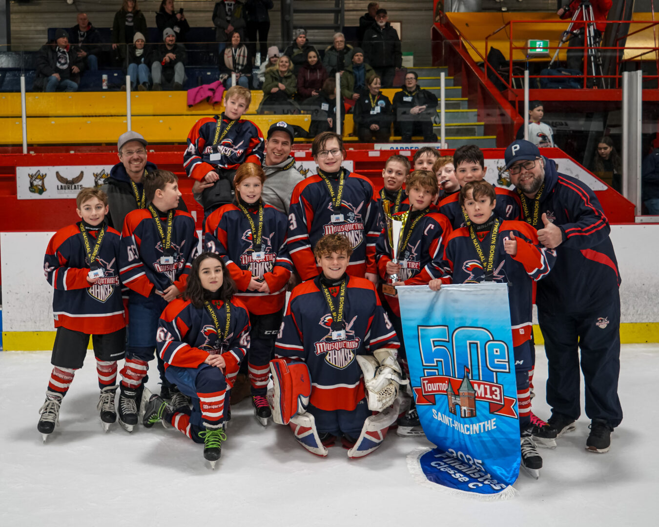 Les Mousquetaires 1 de Saint-Hyacinthe, finalistes dans la classe C. Photo François Larivière | Le Courrier ©