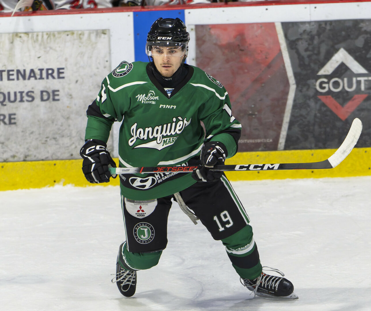 Louis-Philippe Denis, un joueur de Saint-Hyacinthe, a été acquis par le Bataillon mardi dans une transaction avec les Marquis. Photo Mario Boily / Marquis de Jonquière