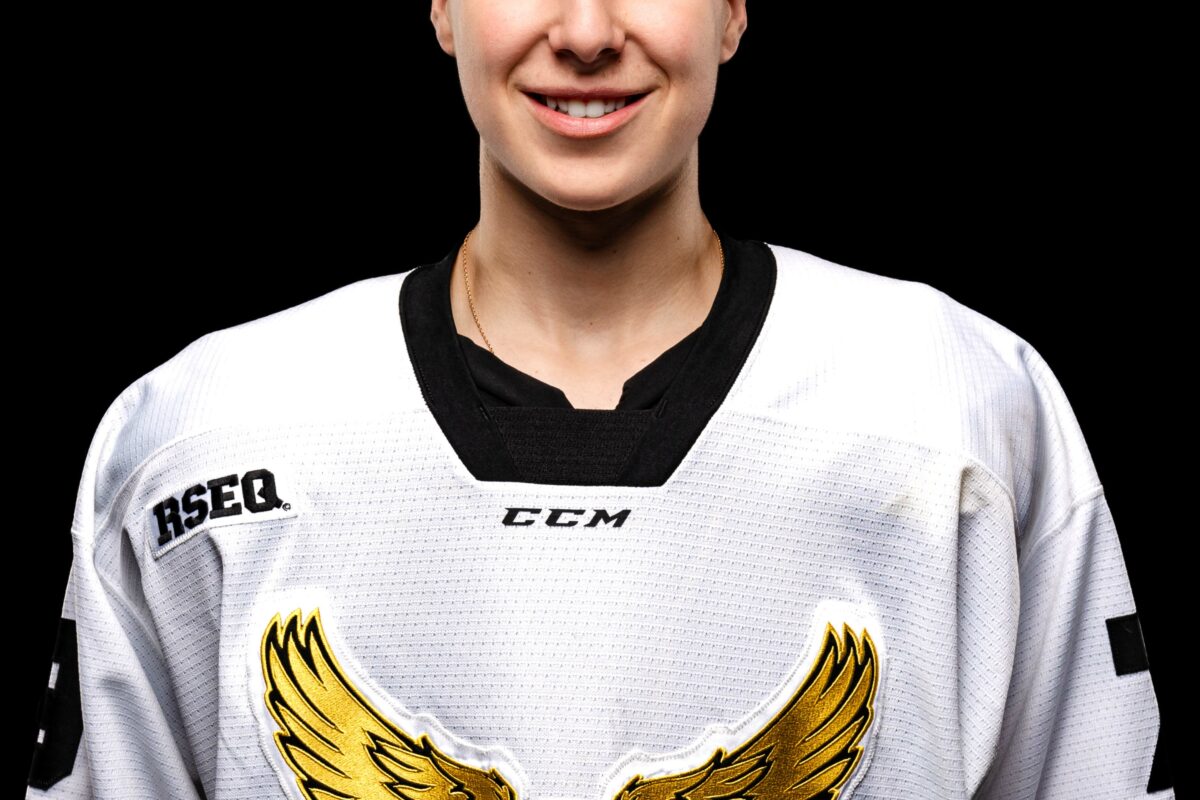 Le hockeyeur maskoutain Victor Laliberté, membre des Lauréats du Cégep de Saint-Hyacinthe, vient d’être ajouté à la liste des Voltigeurs de Drummondville. Photo Lauréats du Cégep de Saint-Hyacinthe