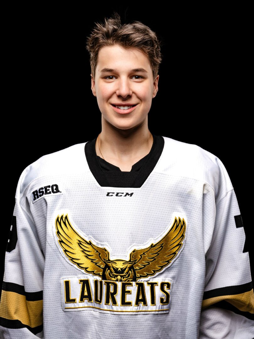 Le hockeyeur maskoutain Victor Laliberté, membre des Lauréats du Cégep de Saint-Hyacinthe, vient d’être ajouté à la liste des Voltigeurs de Drummondville. Photo Lauréats du Cégep de Saint-Hyacinthe