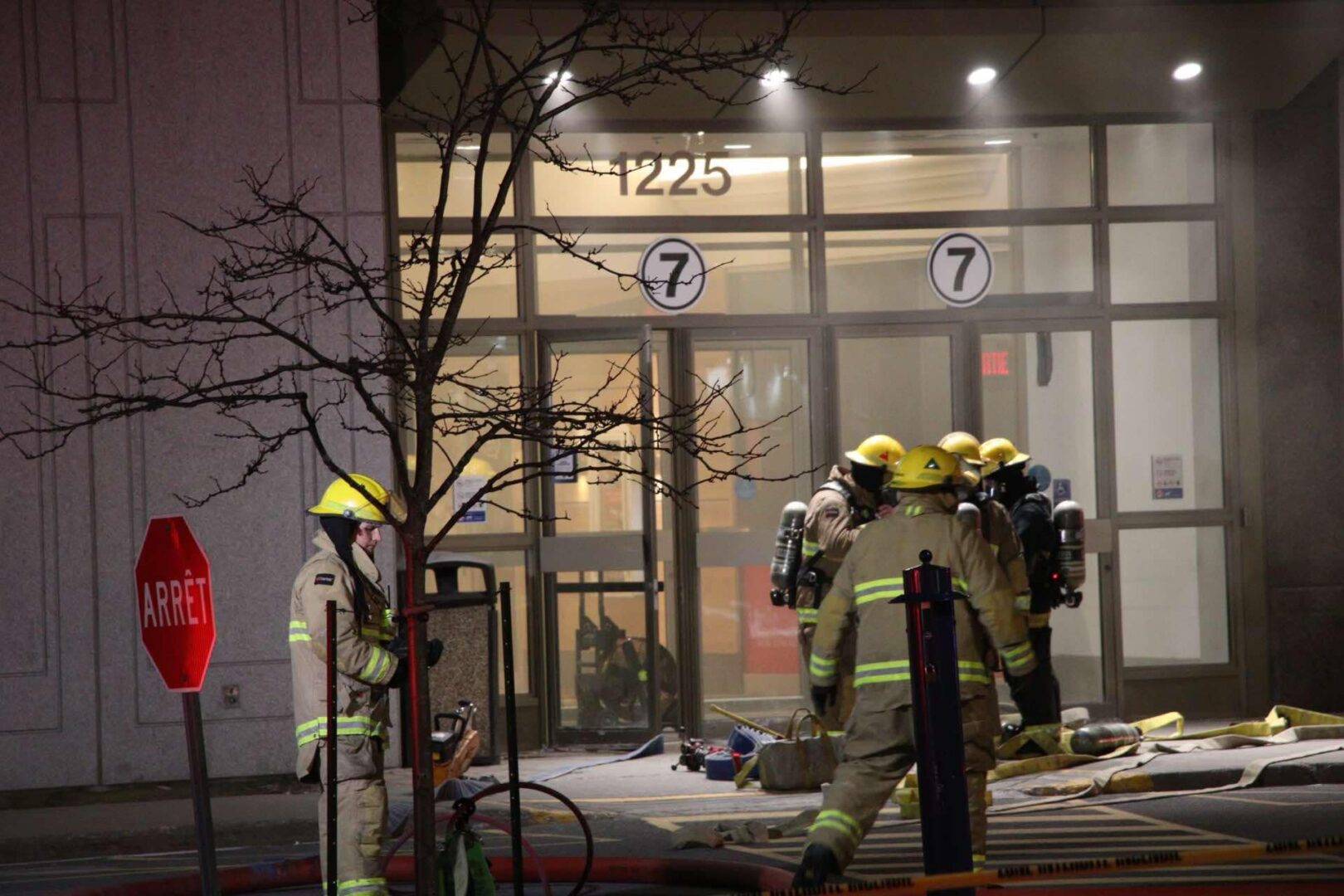 Le 8 mars en soirée, un incendie au restaurant Pizza Via Amici a rempli les Galeries St-Hyacinthe de fumée, forçant leur fermeture jusqu’au lendemain à 13 h. Photo Olivier Joyal