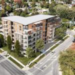 Le projet proposé par le Groupe Marcil se compose de 90 logements et atteint sept étages. Photo gracieuseté