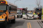 Un autobus scolaire impliqué dans un accident à Saint-Pie