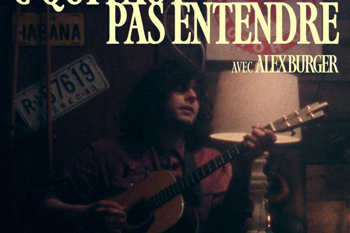 Alex Burger a partagé un documentaire-spectacle intitulé C’qui faut pas entendre. Photo gracieuseté