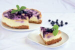 Gâteau au fromage  et aux bleuets