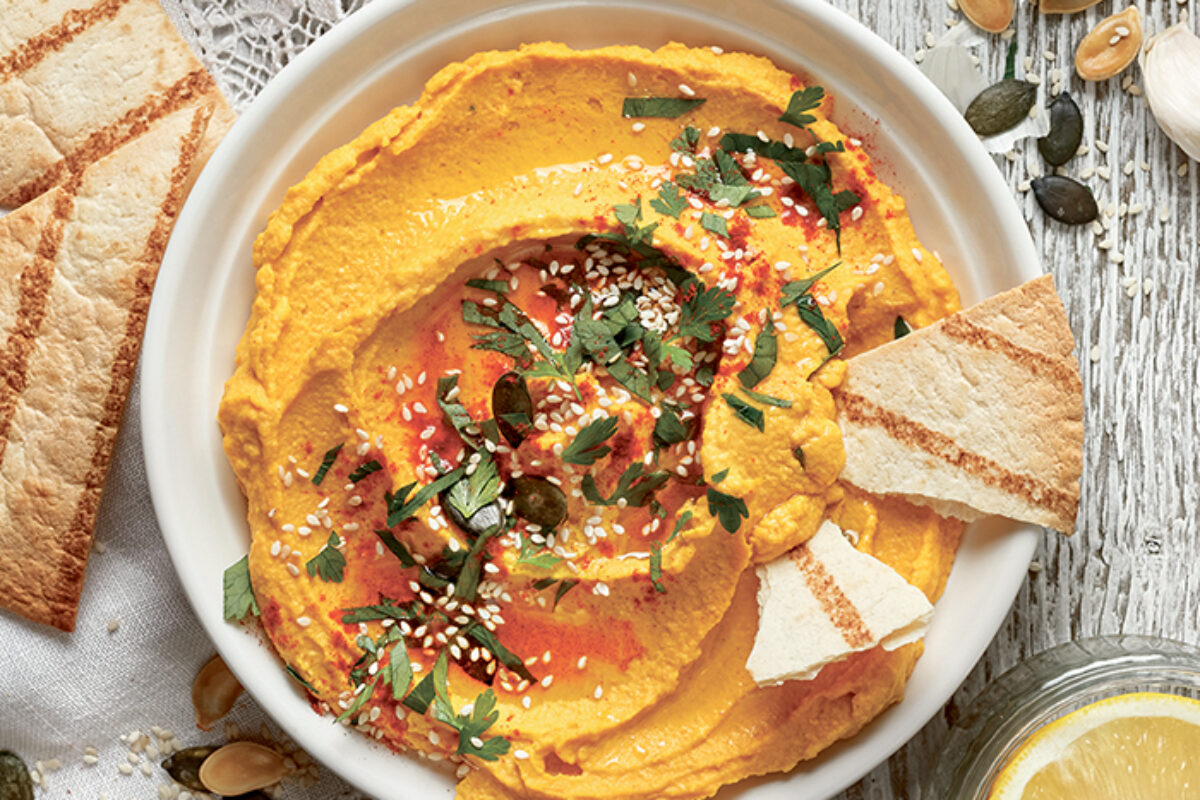 Hummus à la citrouille rôtie