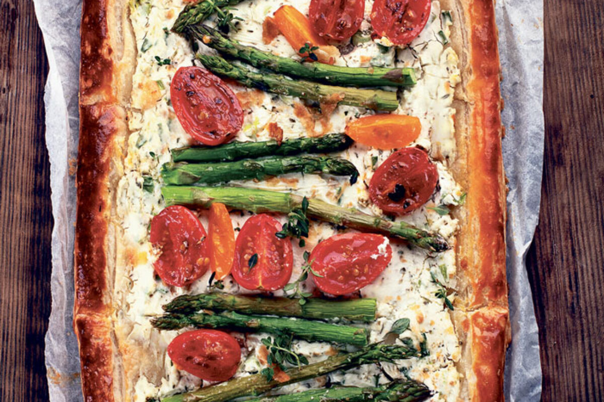 Tarte fromagée aux légumes