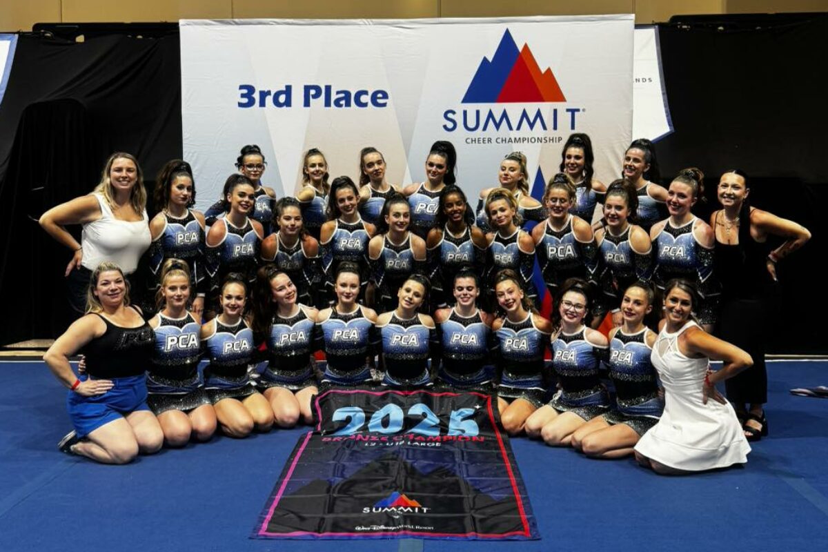 L’équipe Quad Aces, du club ProCheer, a terminé au 3e rang lors de la compétition internationale Summit. Photo gracieuseté