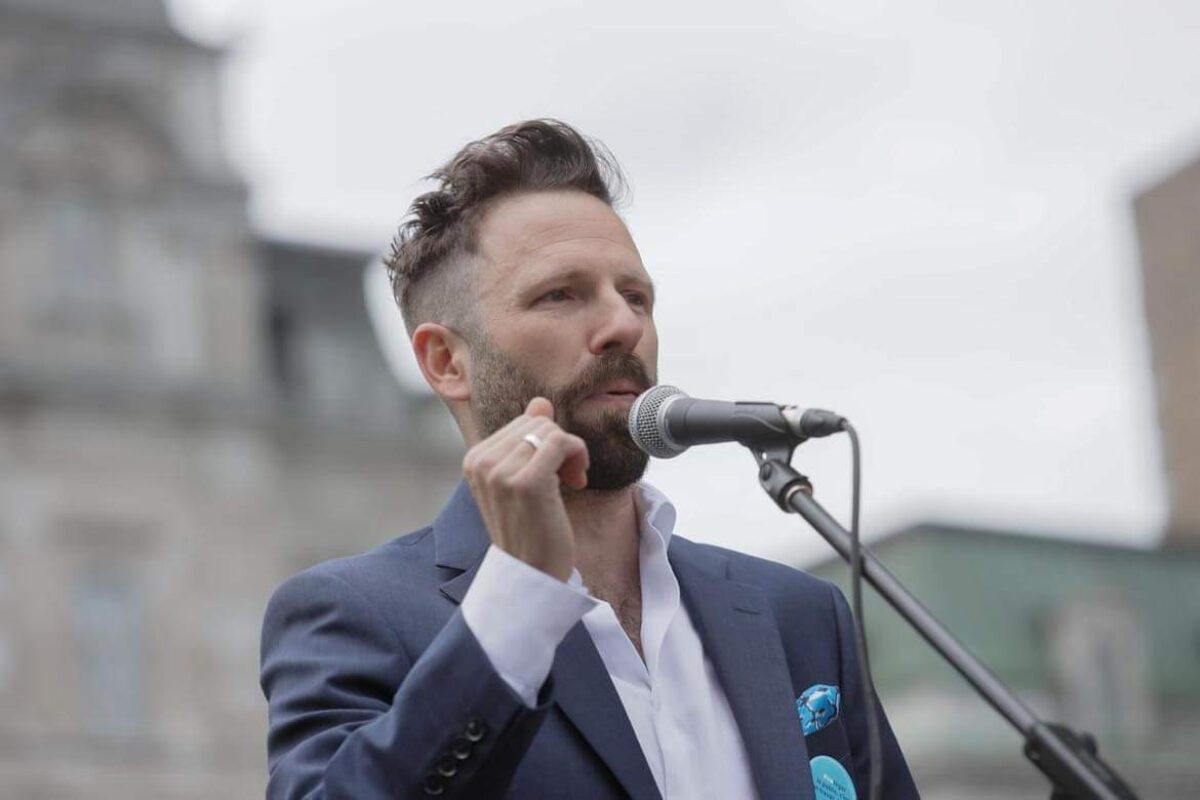 Le président du SPGQ, Guillaume Bouvrette. Photo gracieuseté