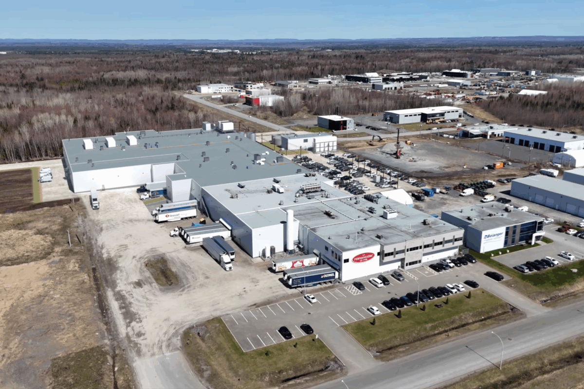 L’usine d’Olymel à Trois-Rivières sera agrandie grâce à un investissement de 142 M$. Photo gracieuseté