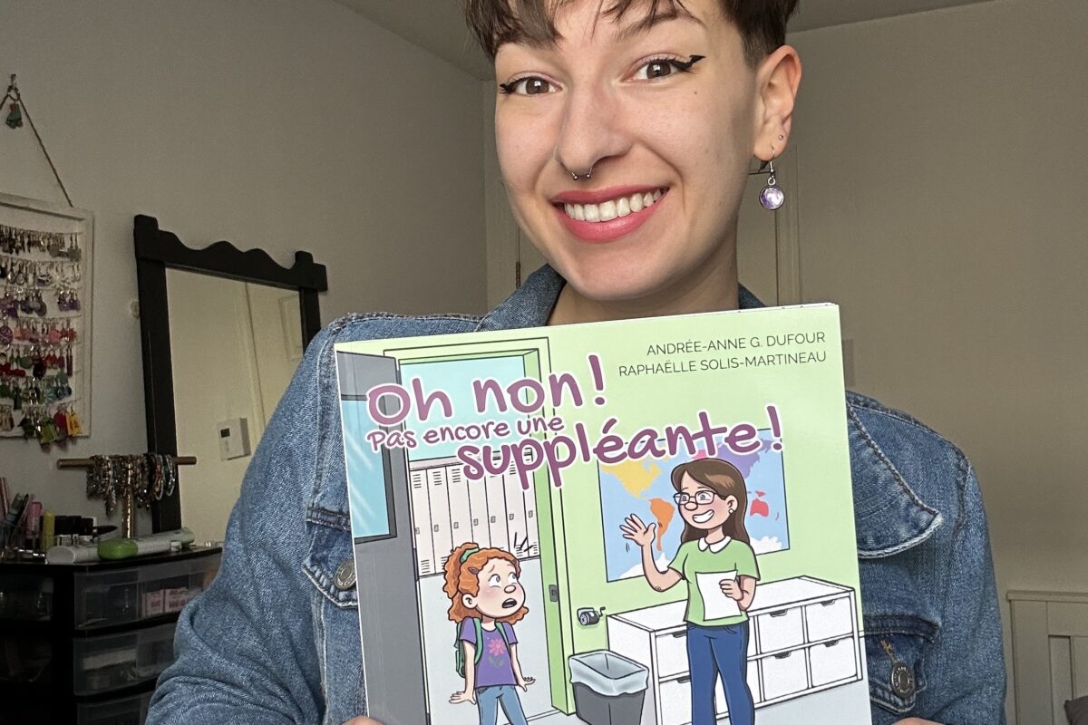 Raphaëlle Solis-Martineau a réalisé les illustrations de l’album jeunesse Oh non! Pas encore une suppléante. Photo gracieuseté