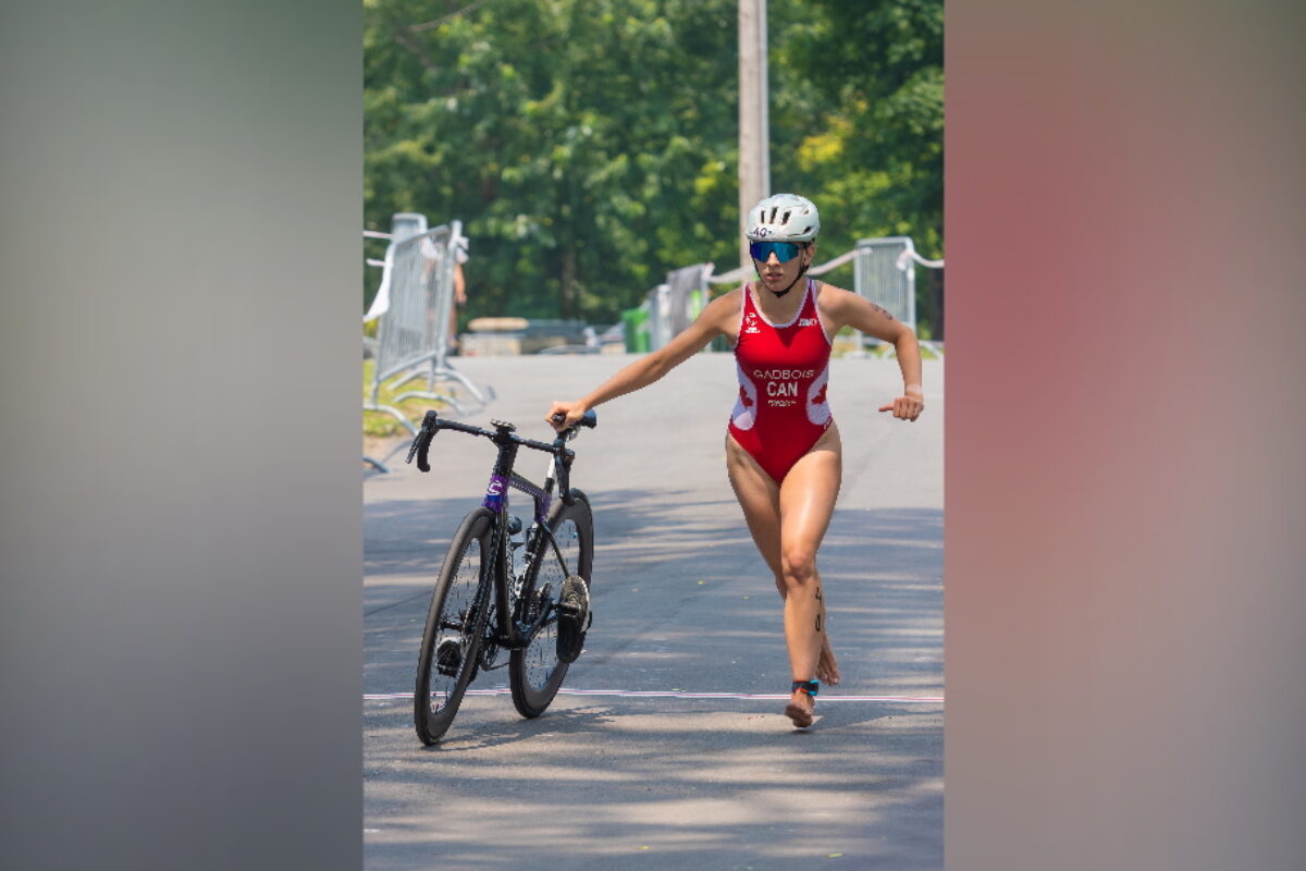Jeanne Gadbois a gagné deux médailles d’argent en triathlon aux Jeux du Québec. Photo Jeux du Québec - Richelieu-Yamaska