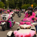 Près de 900 motocyclistes étaient de passage à Saint-Hyacinthe, le 5 juillet, dans le cadre de la Ride de filles. Photo Adam Bolestridge | Le Courrier ©