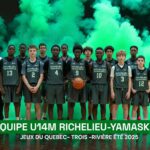 L’équipe de basketball masculin de Richelieu-Yamaska, presque entièrement formée d’athlètes maskoutains, tentera de défendre le titre acquis pour la première fois par la délégation en 2023. Photo gracieuseté