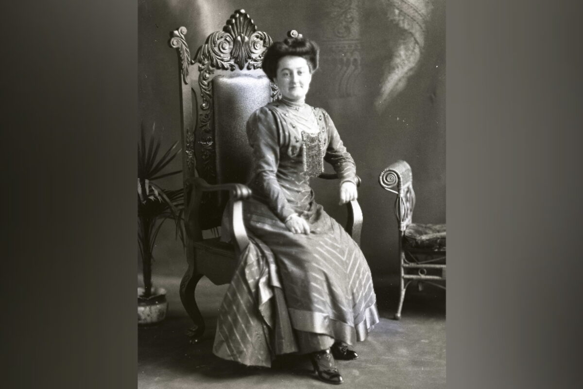 Blanche Alméras en 1910. Photo Centre d’histoire de Saint-Hyacinthe, Fonds CH085 Fonds B. J. Hébert, photographe