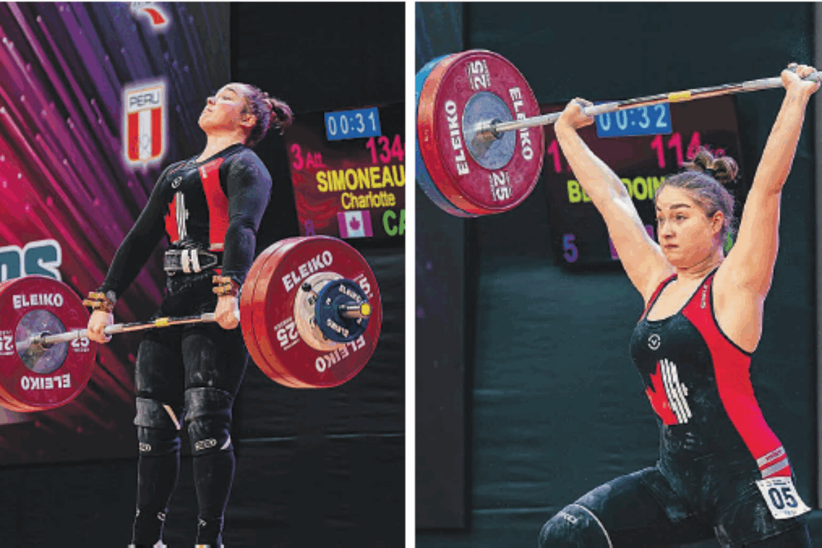 Les haltérophiles Charlotte Simoneau et Rose Beaudoin seront en compétition vendredi aux Jeux panaméricains juniors. Photos gracieuseté