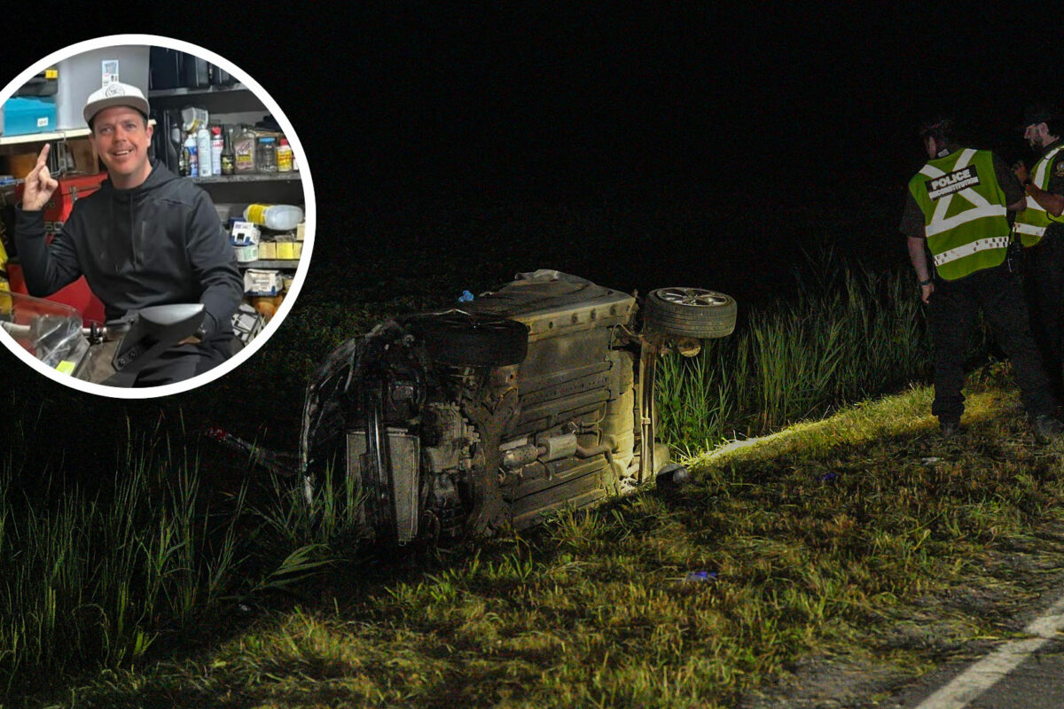 L’accident mortel qui a causé le décès de Sébastien Hamel (en médaillon) s’est produit au bout de la piste d’accélération de Sanair où la victime n’a pas été en mesure de stopper son véhicule. Photo Adam Bolestridge | Le Courrier © et tirée de Facebook