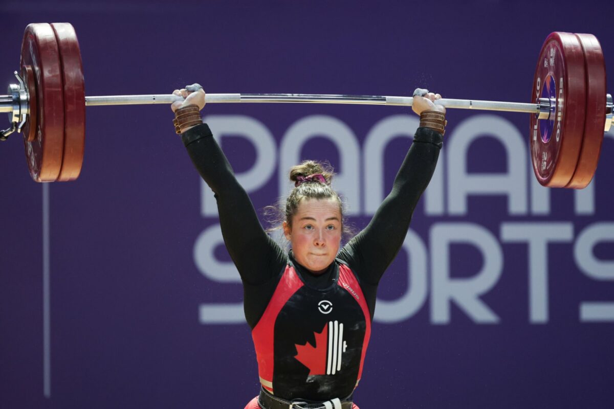 L’haltérophile maskoutaine Charlotte Simoneau a triomphé aux Jeux panaméricains juniors avec une 1re place chez les 69 kg. Photo Panam Sports