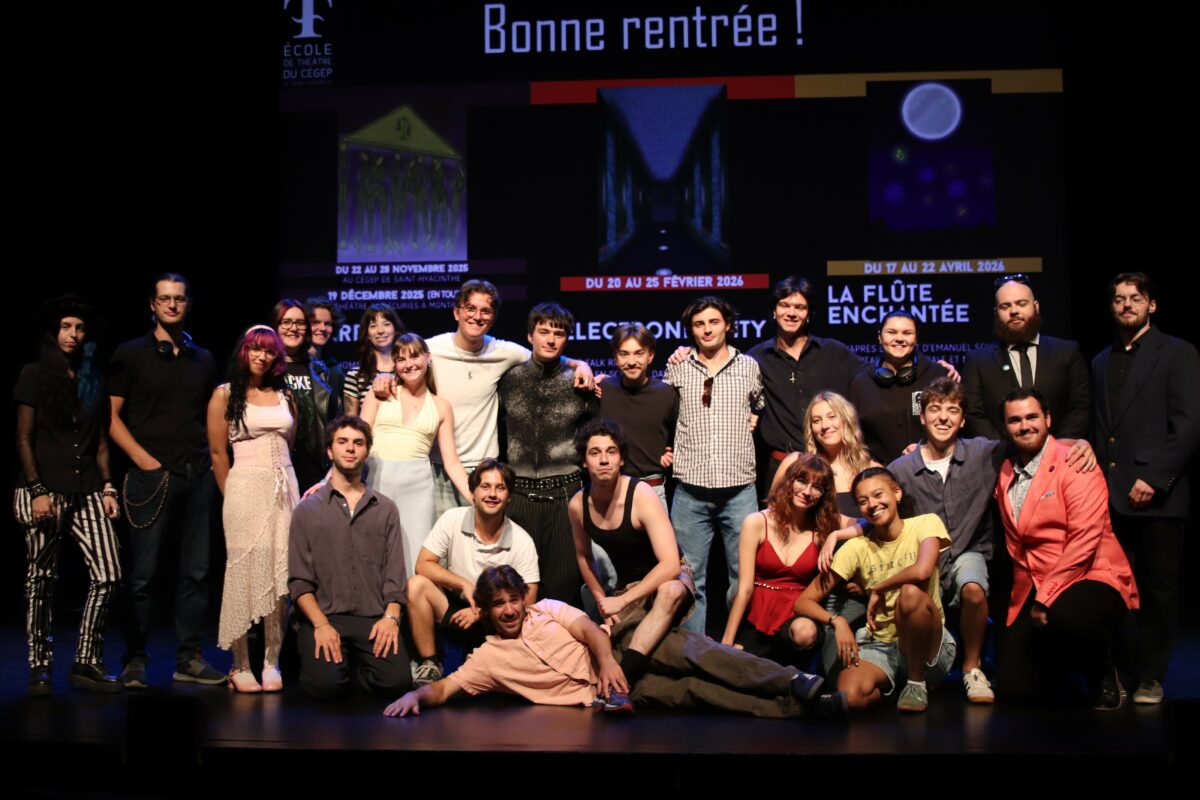 La saison 2025-26 de l’École de théâtre du Cégep de Saint-Hyacinthe a été dévoilée le 25 août à l’occasion de la rentrée. Photo Catherine Fasquelle
