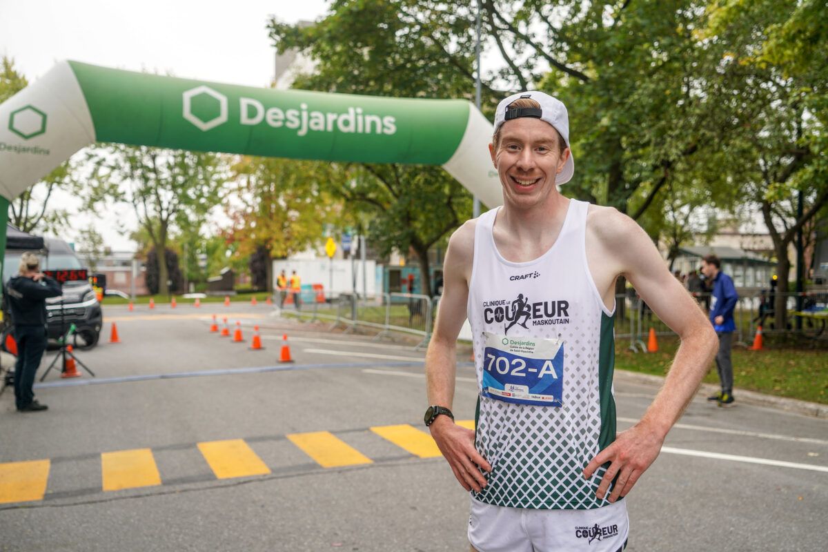 Le président du Club athlétique de Saint-Hyacinthe, Julien Pinsonneault, invite les coureurs de la région à former des équipes pour participer à la 54e édition du Relais 2 h. Photo François Larivière | Le Courrier ©