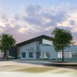 La construction du centre communautaire Assomption devra être terminée au plus tard en décembre 2026. Maquette gracieuseté
