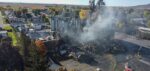 Incendie de la Meunerie Saint-Damase : des images saisissantes ce matin