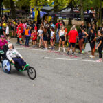 Quelques équipes ont relevé le défi en course partagée. Photo François Larivière | Le Courrier ©