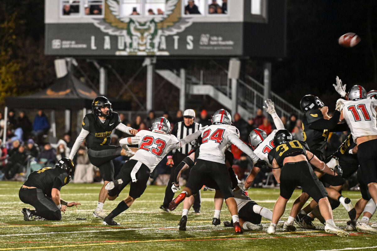 Les Lauréats ont vaincu les Lynx 31 à 14 à leur dernier match de la saison régulière. Photo François Larivière | Le Courrier ©