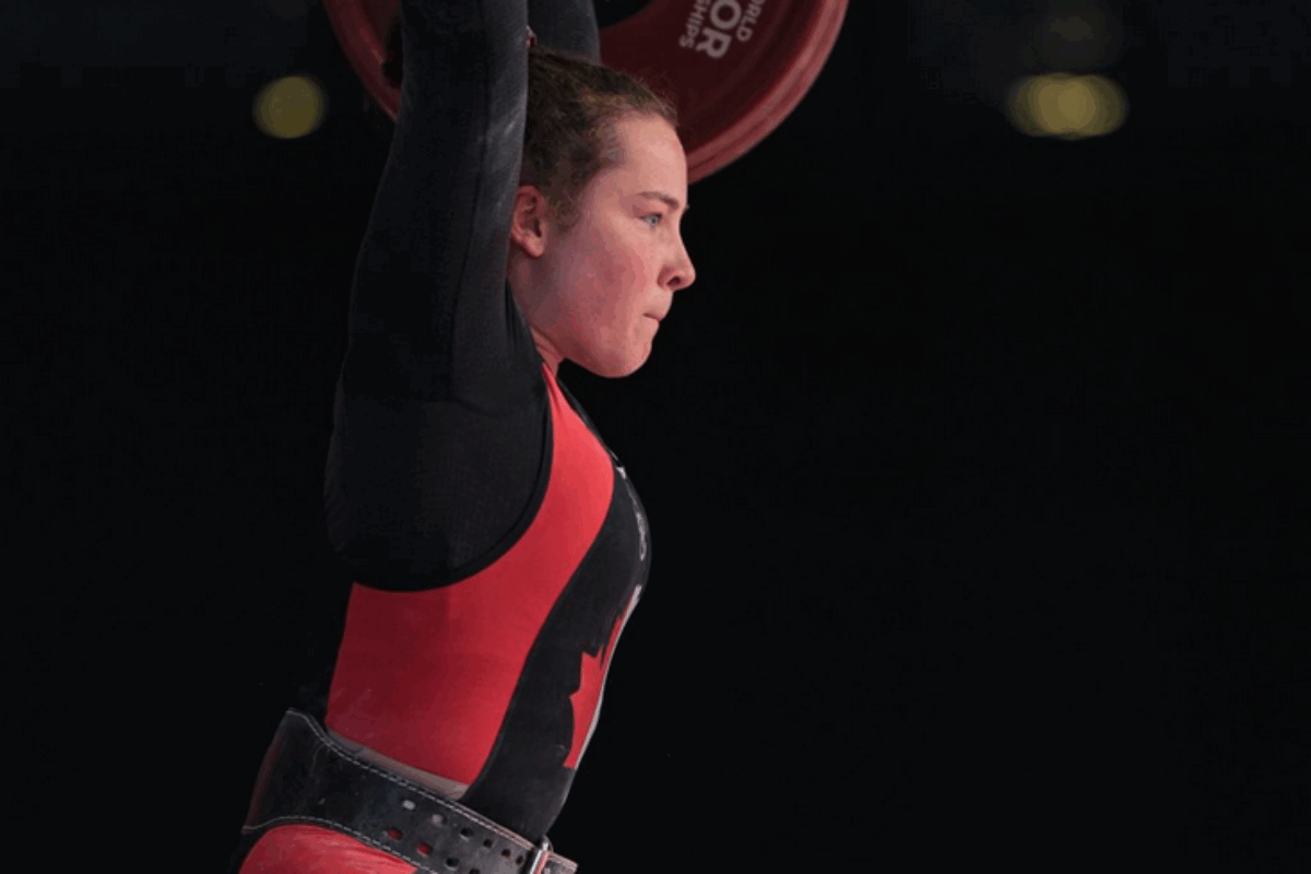 À sa première participation au Championnat du monde senior d’haltérophilie, Charlotte Simoneau a terminé au 6e rang dans la catégorie des moins de 69 kg. Photo gracieuseté