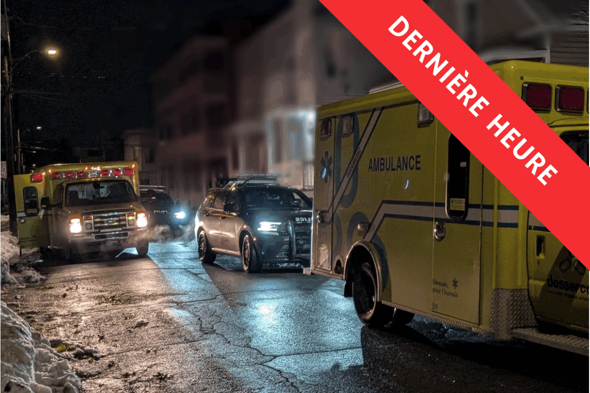 Un drame familial s'est produit cette nuit sur l'avenue Saint-Dominique à Saint-Hyacinthe.
Photo Adam Bolestridge | Le Courrier ©