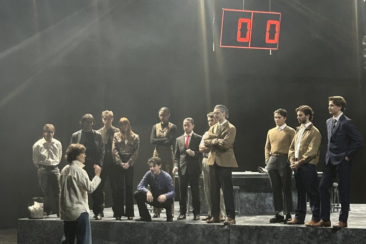 En début de semaine, les finissants de l’École de théâtre du Cégep de Saint-Hyacinthe mettaient la touche finale à leur première pièce de la saison, Colère. Photo gracieuseté