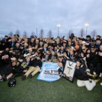 Les Lauréats du Cégep de Saint-Hyacinthe ont remporté un troisième Bol d’Or de suite au sein de la division 2 de football collégial, samedi. Photo Robert Gosselin | Le Courrier ©