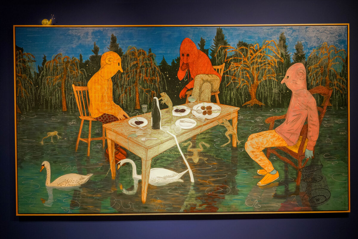 Avec son exposition La nuit les pierres nous regardent, l’artiste Fanny Mesnard dévoile un univers fantasmagorique. Photo François Larivière | Le Courrier ©